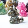 Unicorn Resin Figurine With Handcrafted Crystal Texture For Home Decor And Giftgiving