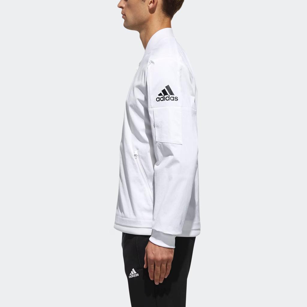 Adidas Breathable Durable Jacket With Stand Collar Men Jackets White DV3311