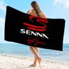 A-Ayrtons S-Sennas Logo Beach Towel Colorful Bath Towels for Girl Microfiber Quick Dry Custom Sand Free Beach Yoga Spa Gym Pool