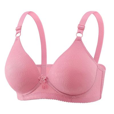 Sujetador Anti-Caída para Mujeres de Talla Grande con Copa Fina sin Aros para Mujeres de Mediana Edad y Mayores