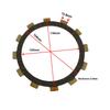 Motorcycle Clutch Friction Plates Kit For Yamaha R1-Z RAPTOR YZF 250 TDR240 TDR250 TTR250 TY250 TZR250 WR250F YZ250F YZ125 XT250