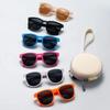 Korean Children Round Foldable Sunglasses  Fashion Sun Glasses Cute Boys Girls Colorful Shades Without Case