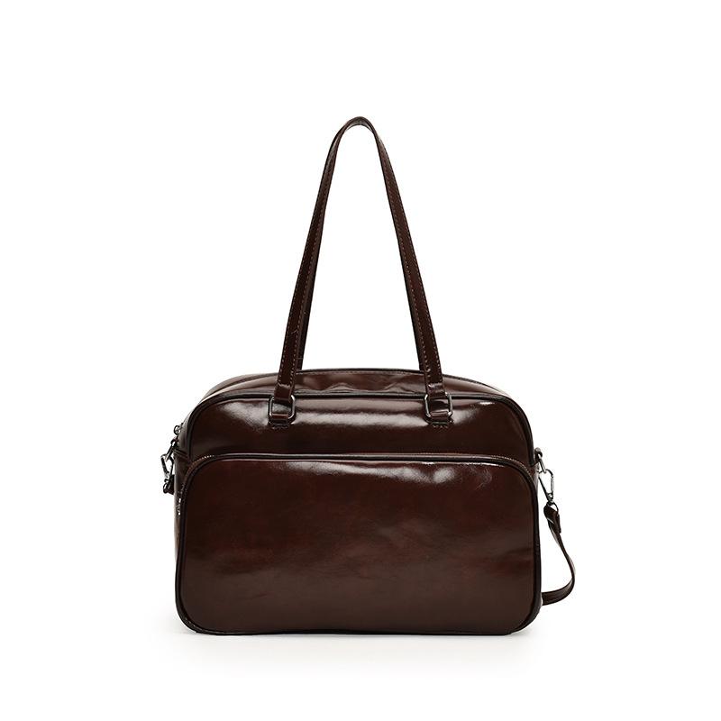 

Женские сумки большой вместимости осень-зима повседневные дорожные сумки на плечо цвета бордо в стиле ретро из кожи