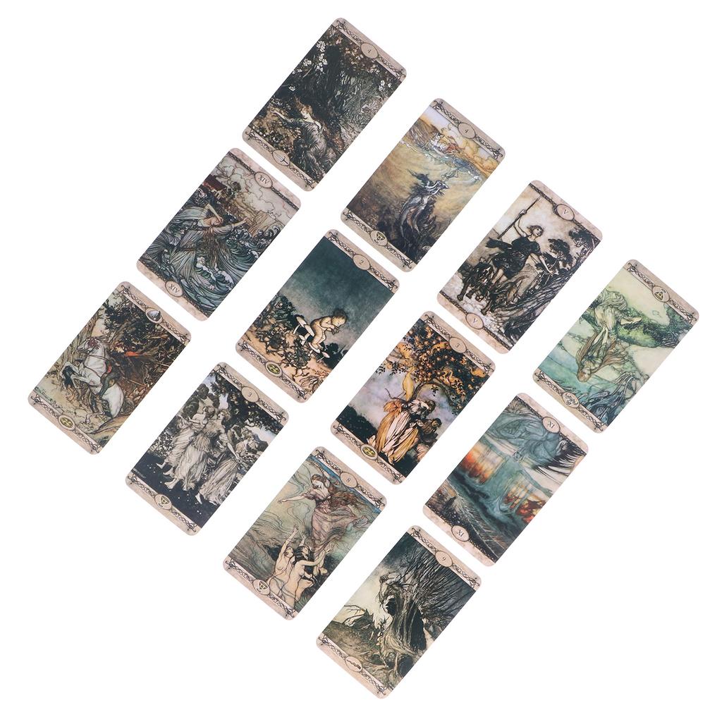 Hologrammpapier Wahrsage-Spielkarten Tarotkarten Unterhaltung Brettspiel Englische Version