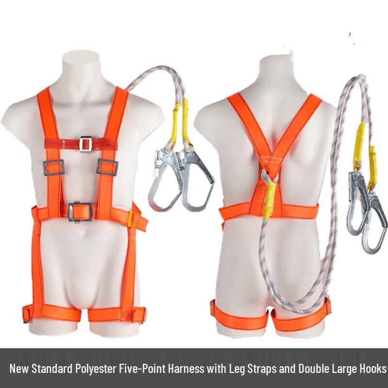 OLOMM 5-Point Full Body Safety Harness One Size