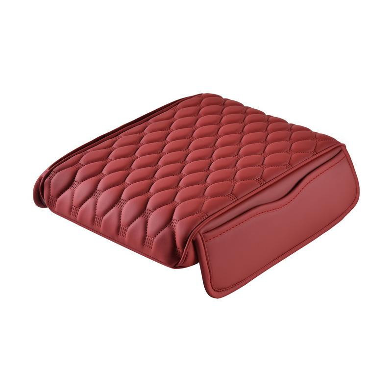 For Car Armrest Box Booster Cushion Car Center Senior Elbow Rest Comfortable Soft Wear-resistant Leather Car Storage Box Pads