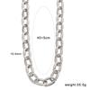 YueShi Punk Style Thick Chain Ring & Necklace Bracelet Set