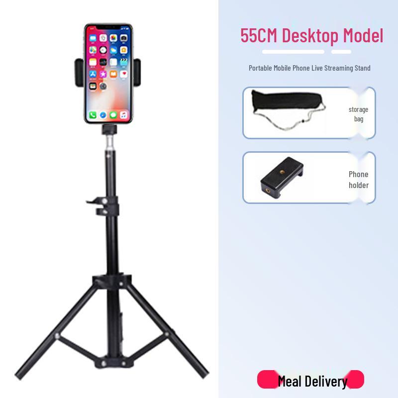 Live Broadcast Selfie Tripod with Fill Light for Multi-Camera Shooting & Singing