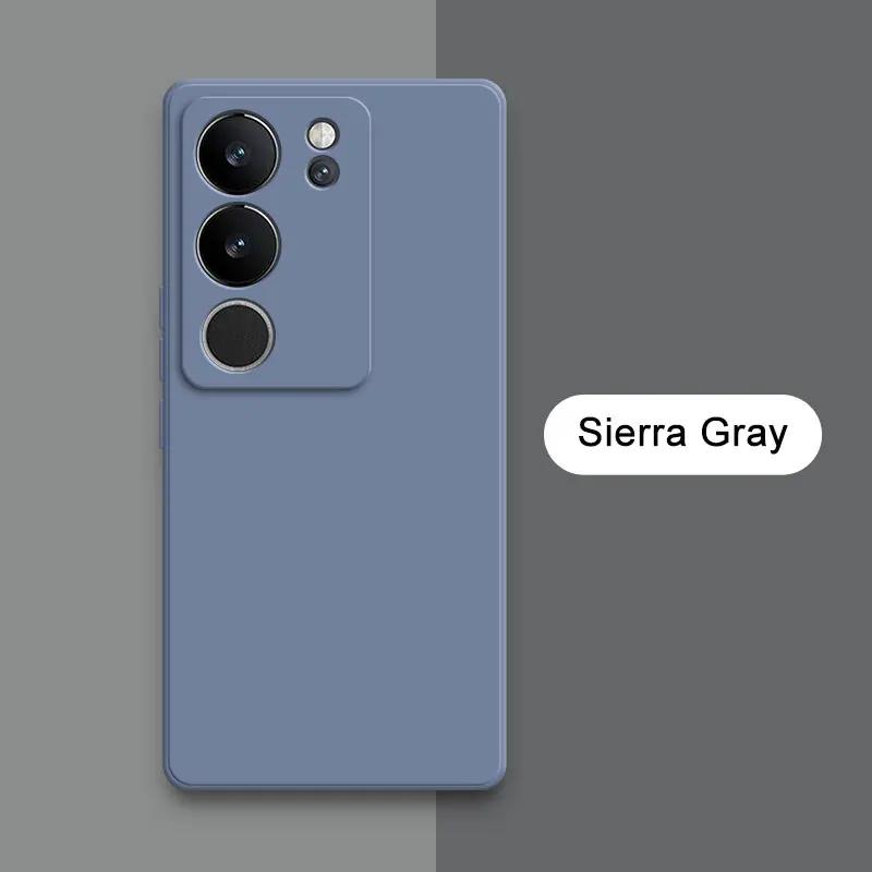 

Квадратный жидкий силиконовый чехол для VIVO V29 Pro V29Pro Camera Защитный 360-градусный противоударный мягкий чехол для телефона VIVOV29 Funda Bag VIVO V29 Pro