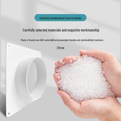 Connecteur de ventilation carré à rond à bride en plastique pour conduits CVC