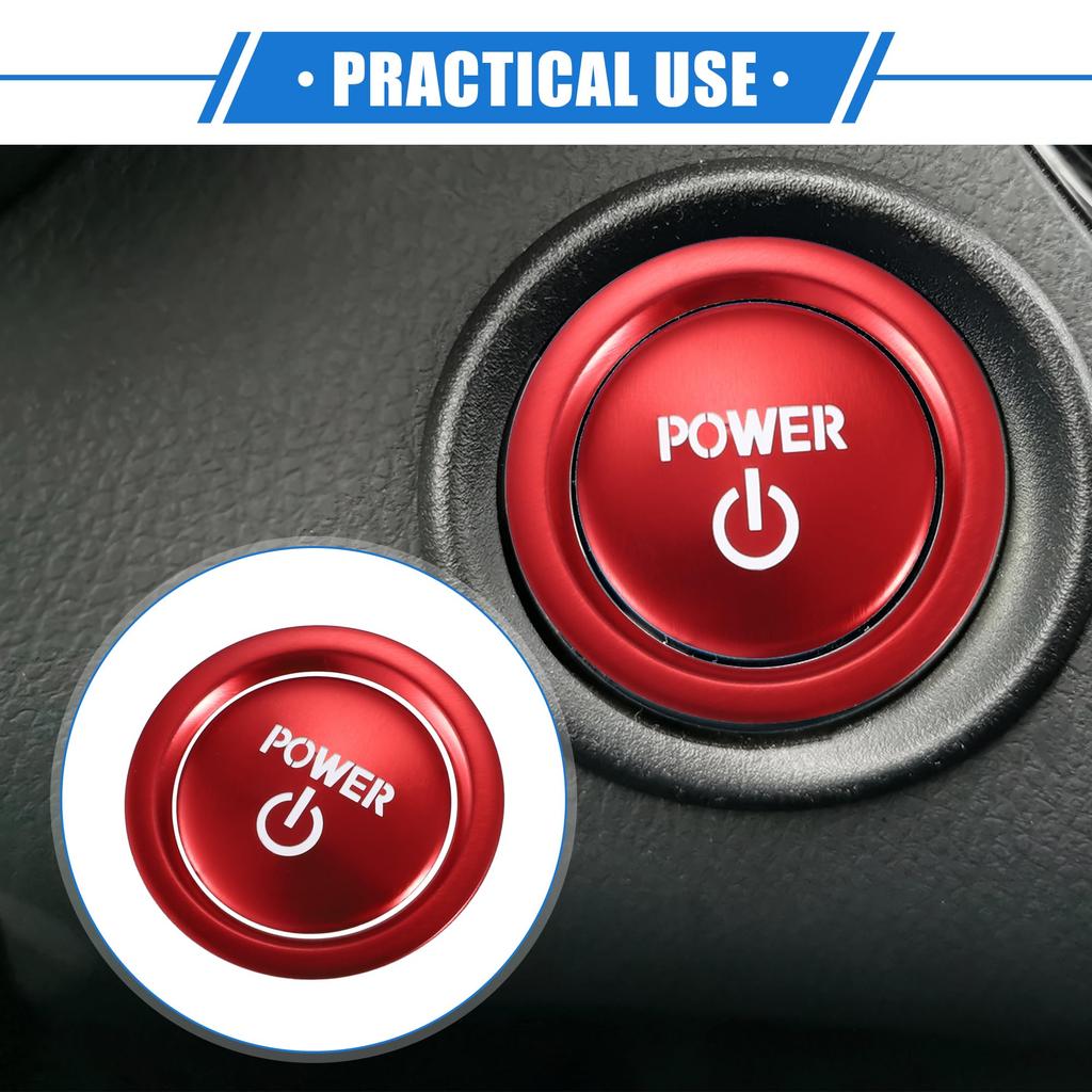 A ABSOPRO Car Engine Start Ignition Power Button Cover Trim For To Yota Compatible