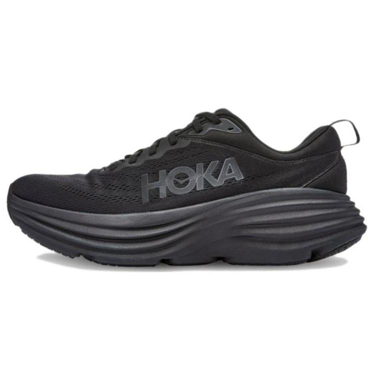 New HOKA ONE ONE Bondi 8 2E Wide 'Triple Black' 1127953-BBLC