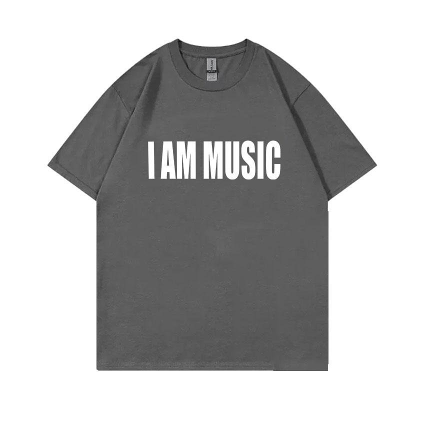 Playboi Carti I AM MUSIC 2025 Album Logo Graphic Print T-shirt Men Fashion Hip Hop Streetwear Unisex Opium Merch Short Sleeve