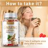 Buporai Ginseng Soft Capsules, containing 2000 mg, nutritional supplement, suitable for adults.