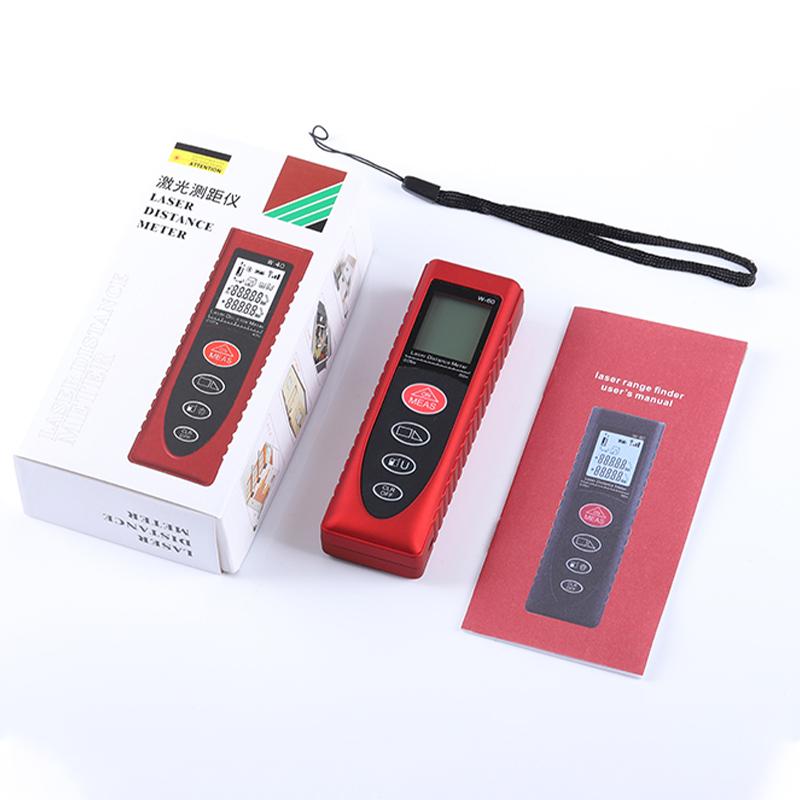 40/60m Laser Distance Meter Electronic Rangefinder Laser Digital Tape Angle Laser Range Finder Measuring Construction Tool