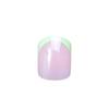 120-Piece Short Colored French False Nails - Removable Nail Art Set