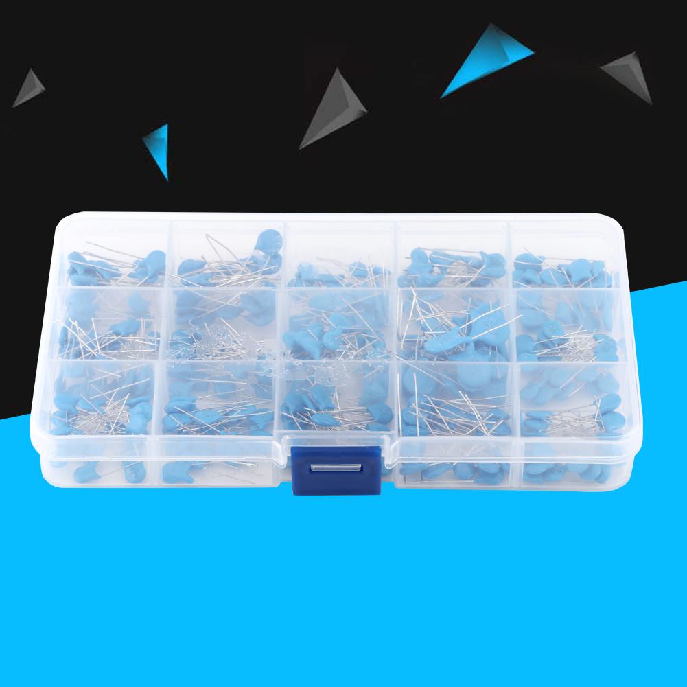 300pcs 15 Values High Voltage Ceramic Capacitors Assortment Assorted Kit With Box