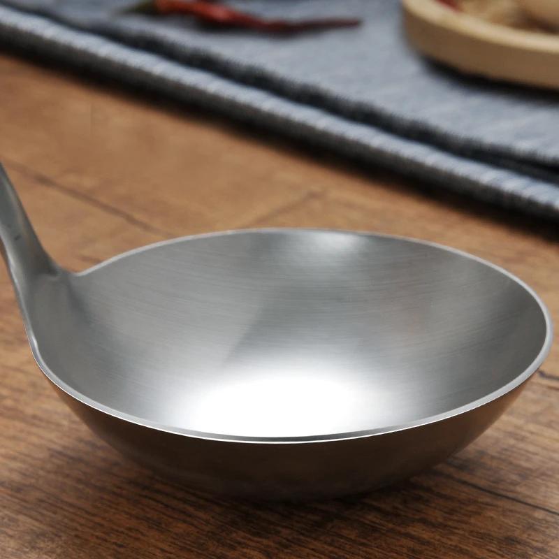 Wooden Handle Wok Spatula 304 Stainless steel spatula cooking Utensils spoon long handle Large Size turner Fried Steak Shovel
