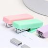 Candy Color Small Stapler Metal Manual Binding Tool Portable Bookbinding Machine  School Office