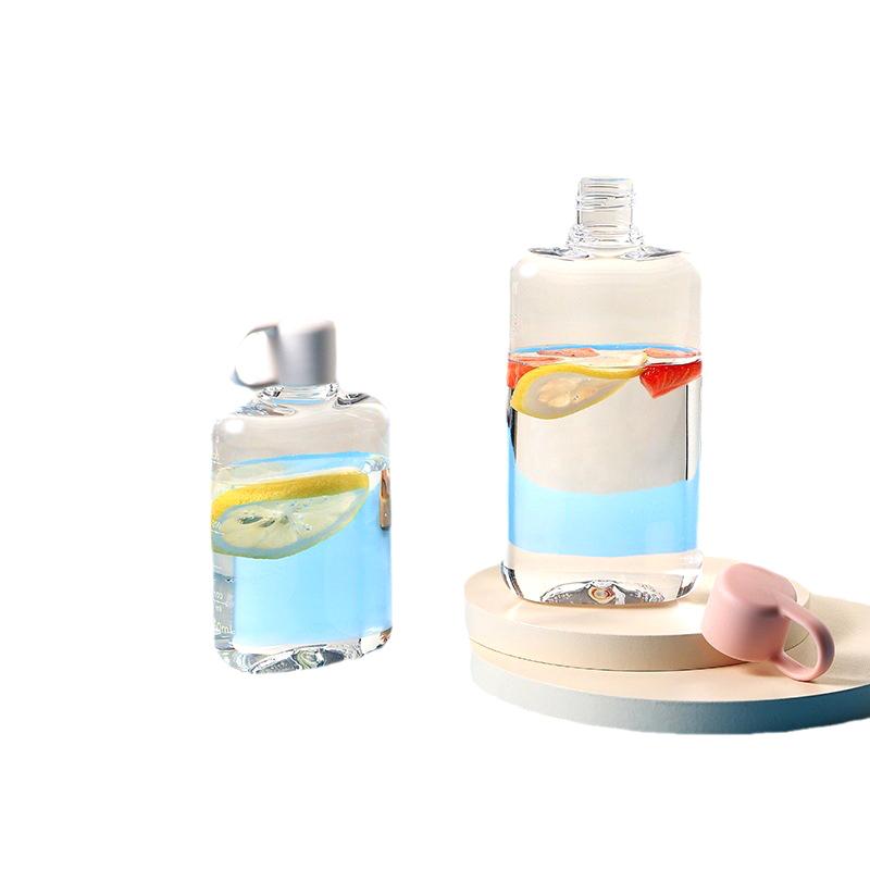 360 ml Vannflaske Flat BPA-fri Sport Plast Drikkekjele Melk Juice Drikkeglass Utendørs Bærbar Kopp Uknuselig Flaske