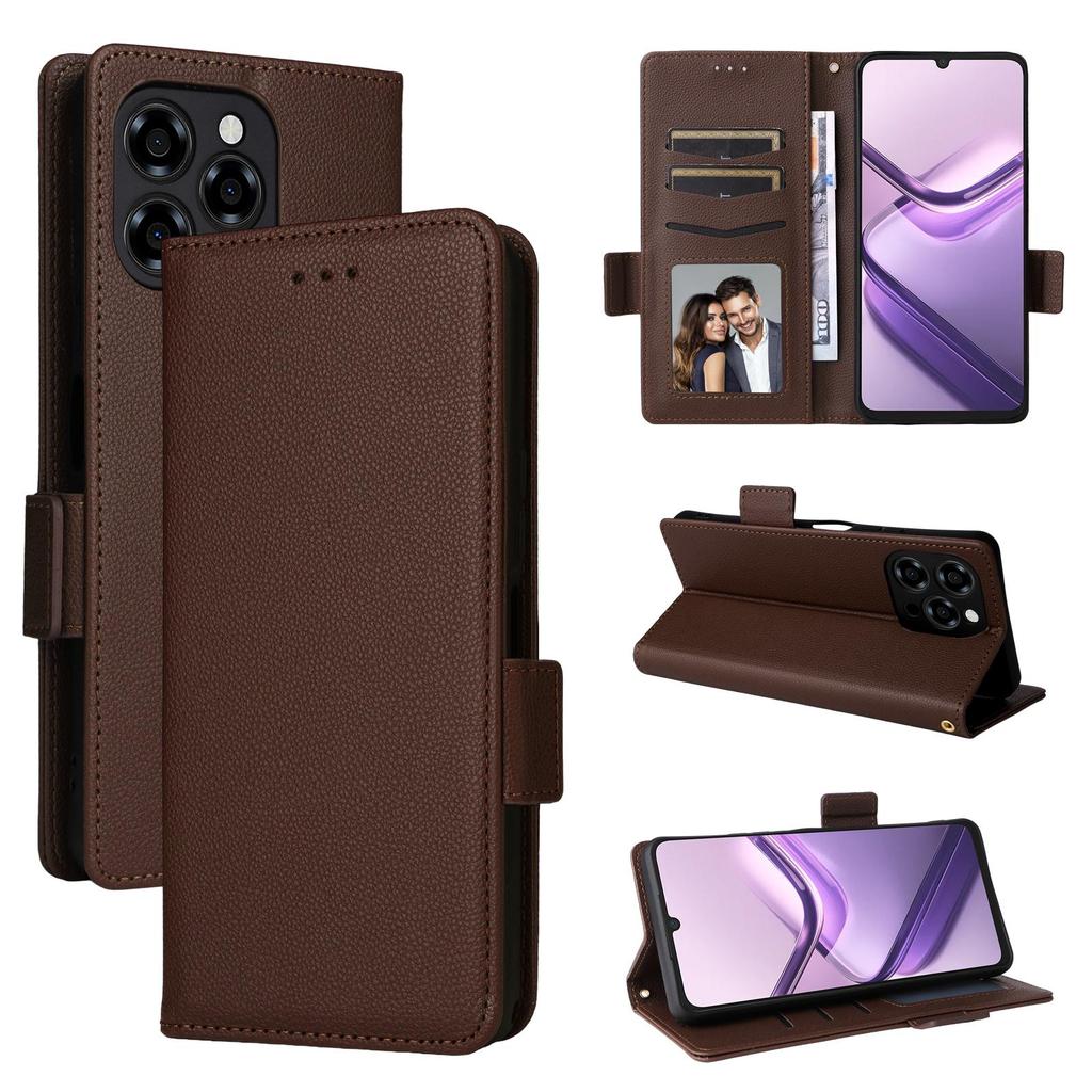 Leder-Flip-Cover für Doogee Note 58/Note 58 Pro, PU-Telefonhülle, Rundumschutz, stoßfest mit [RFID-Blockierung]