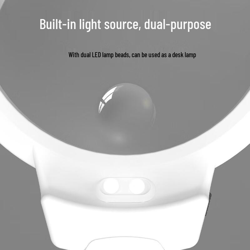 MIXOUT Klappbare Schreibtischlupe mit LED-Licht