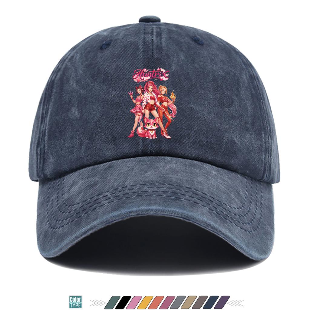 Cappellino da Baseball con Stampa Anime Tema Huntrix Tendenza Moda Stato Unisex Cappello Stile di Strada Cappellino HipHop Articolo di Moda Unisex Regolabile