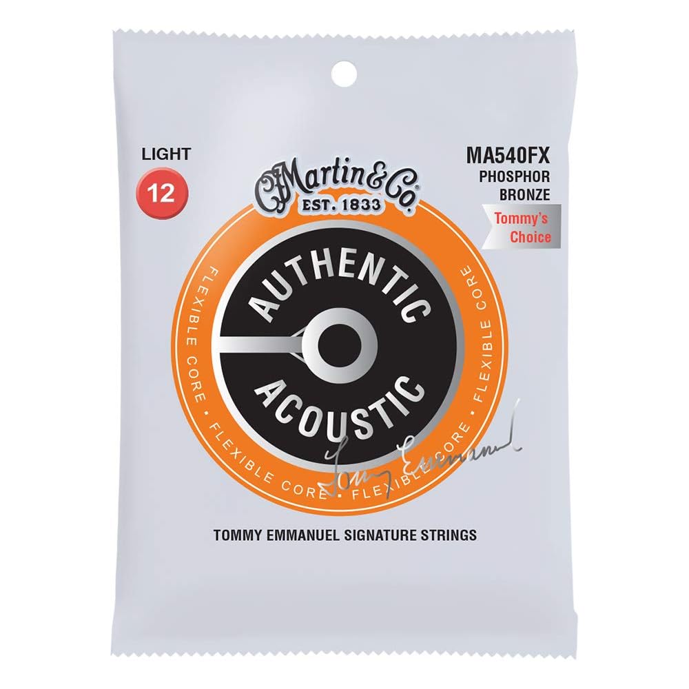 MARTIN MA540FX AUTHENTIC ACOUSTIC FLEXIBLE CORE Light Acoustic Guitar Strings - Tommy s Choice