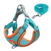 Reflective Vest-Style Dog Harness & Leash for Small Breeds
