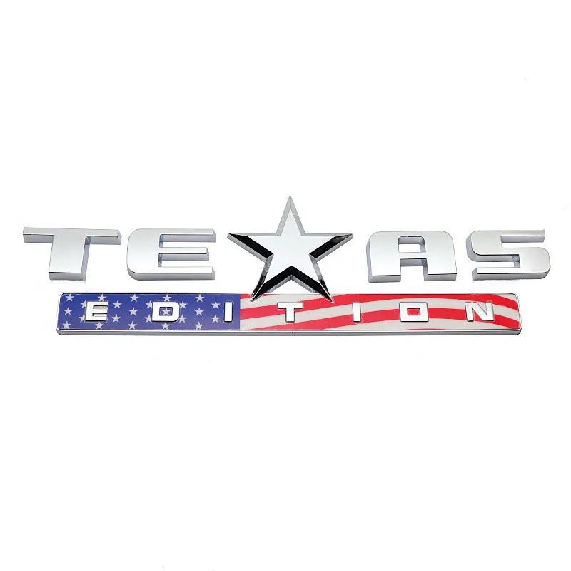 

3D ABS TEXAS EDITION значок задний багажник крыло эмблема авто наклейка для Jeep Chevy Silverado GMC Sierra автомобильные наклейки аксессуары 2