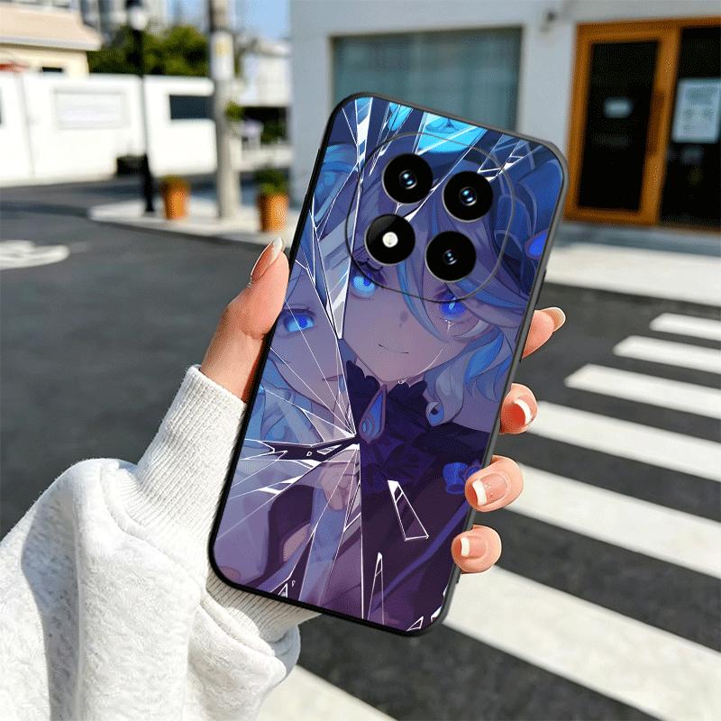 Genshin Impact Furina Soft Phone Case for Xiaomi Redmi Note 12 13 14 15 Pro Plus 11 12S 11S 11T 10 4G Black Cover Back Shell
