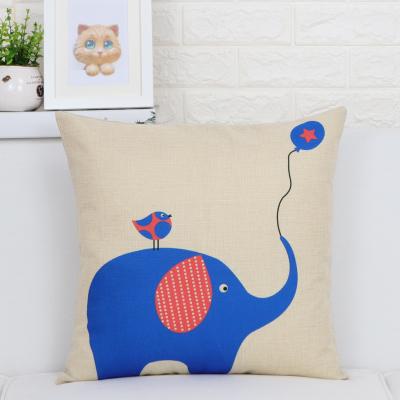 American Lovely Cartoon Cat Pillow Cover Animal Dog Home Decorative Throw Pillow Case Linen Wedding Office Sofa Cushion Cover