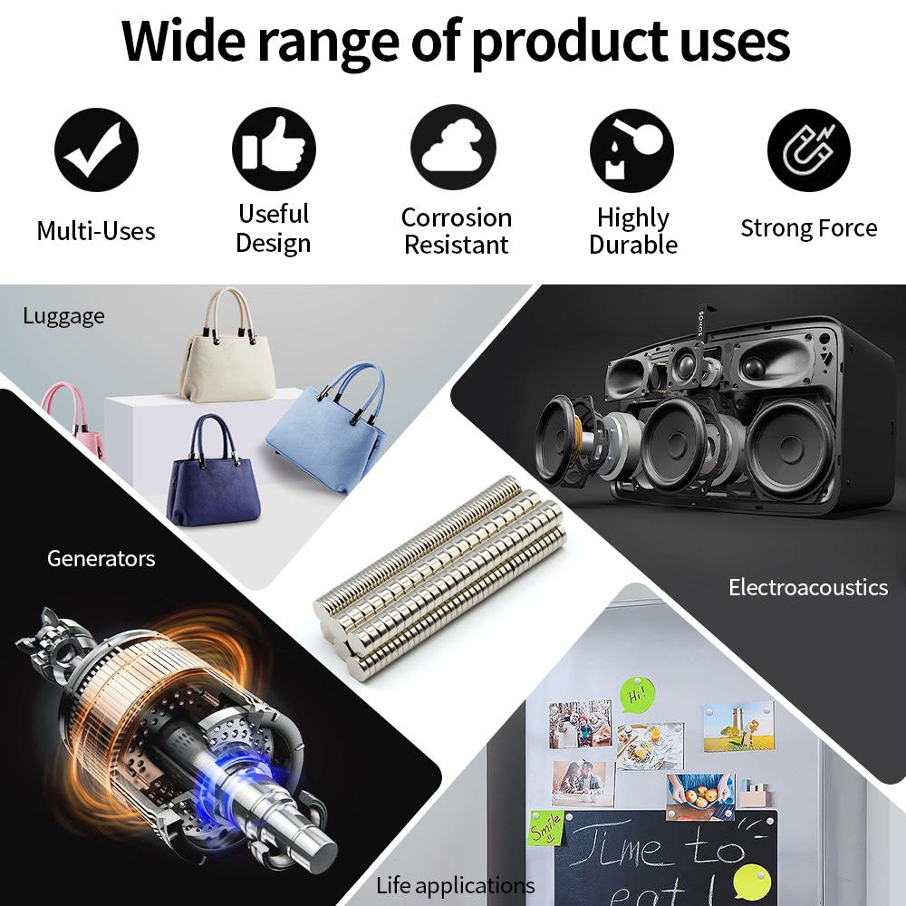 Super Strong Neodymium Magnet N35 NdfeB Permanent Magnetic imanes Round Powerful Magnets Refrigerator 10x1 10x2 10x3 10x5mm