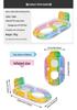Sequins Colorful Inflatable Pool Float with Backrest - Single Person PVC Water Lounger