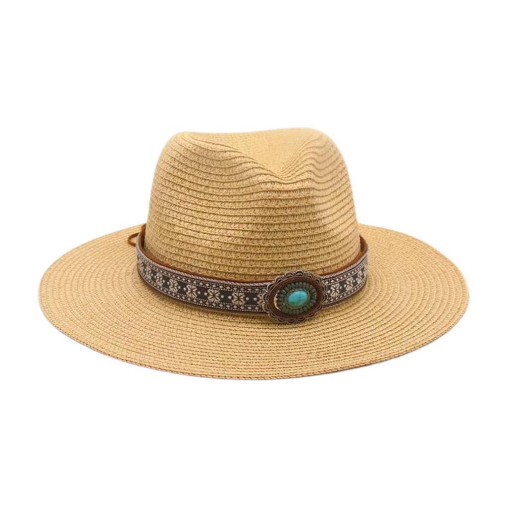 Simple French Haute Sense Men And Women Travel Beach Sunscreen Sun Hat Famous Style Straw Hat