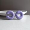 1Pair Sweet Cool Candy Ear Clip For Women Texture Colorful No Pierced Ear Cuff Female Party Daily Jewelry