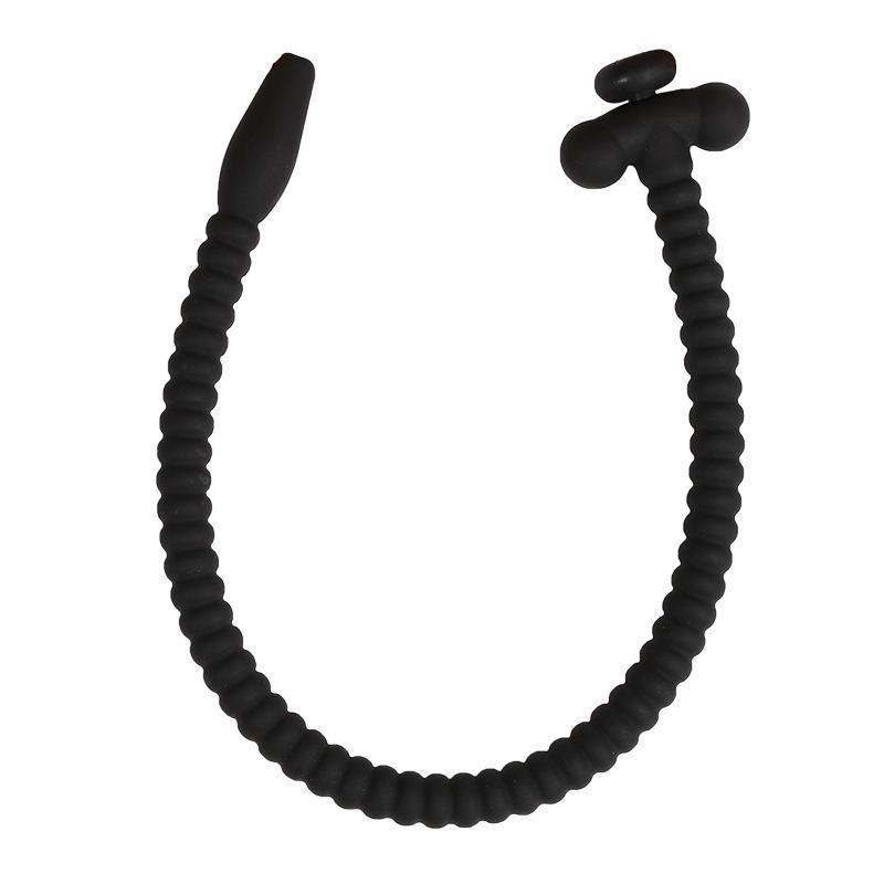 Threaded Silicone Catheter for Men, Urethral Stimulation, SM Play