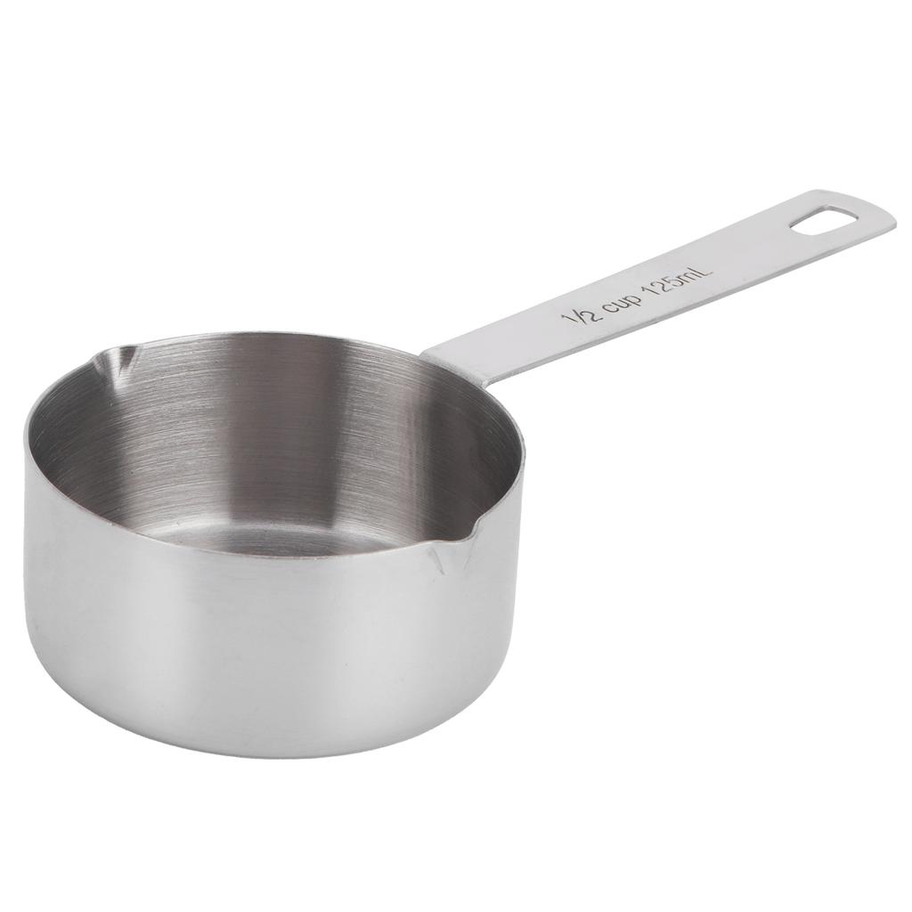 Baking Measuring Spoon 304 Stainless Steel Measuring Cup Scoop with Scales Kitchen Supplies