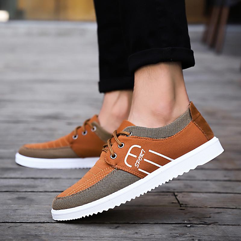 Knöchelhohe leichte verschleißfeste koreanische Version Studenten Herren Outdoor 2025 trendige Schuhe weich besohlte Arbeitsschuhe Herren Jungen