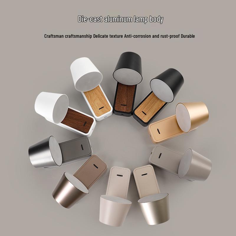 Rotatable LED Bedside Wall Light with Switch for Hotel, Guest Room, or Bedroom Reading.