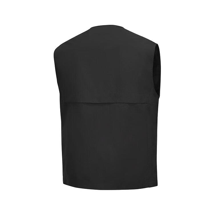 Skechers Solid Color Woven Versatile Sports Wear Resistant Vest Men Vests Carbon-Black P125M012-0018