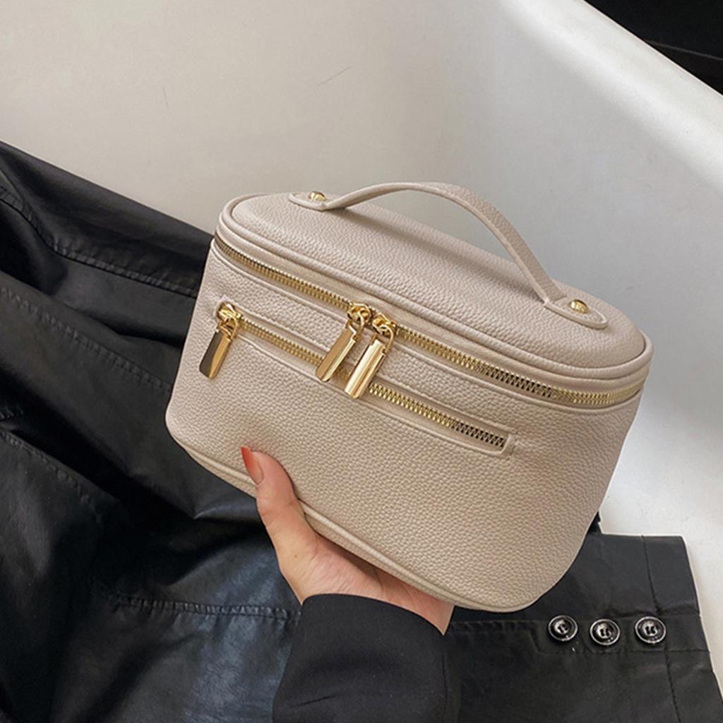 Kosmetyczka, kosmetyczka z uchwytem, duża pojemność, zapięcie na suwak, lekka, przenośna kosmetyczka, kosmetyczka podróżna