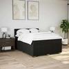 VidaXL Sommier à lattes de lit avec matelas Noir 140x200 cm Tissu 3287100