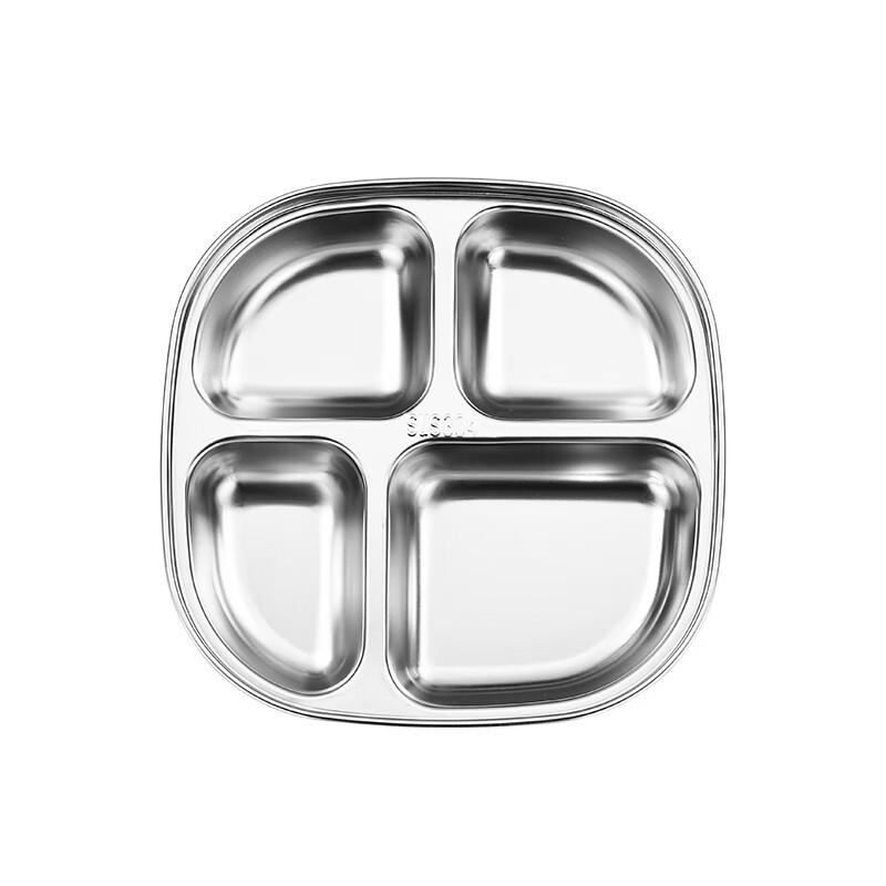 Tian Yajing 304 Stainless Steel Divided Kids Dinner Plate