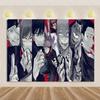 Jujutsu Kaisen themed birthday party decorations, Gojo Satoru anime character backdrop, children's poster40