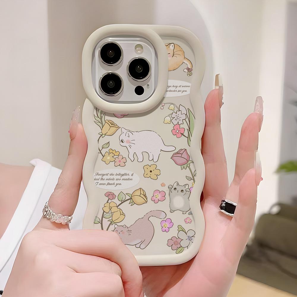 Mobile Phone Cases for iPhone 11 13 XR 15 Pro Max 12 14 Pro Max Case iPhone 16 7 Plus 8 Plus XS Max 15 Plus Macaron Cartoon Cute Anti-fall Waterproof
