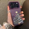 IMD Christmas Tree & Santa Case for iPhone 17 16 15 14 Pro Max/13 Shockproof Hard Cover with Fade-Resistant Design