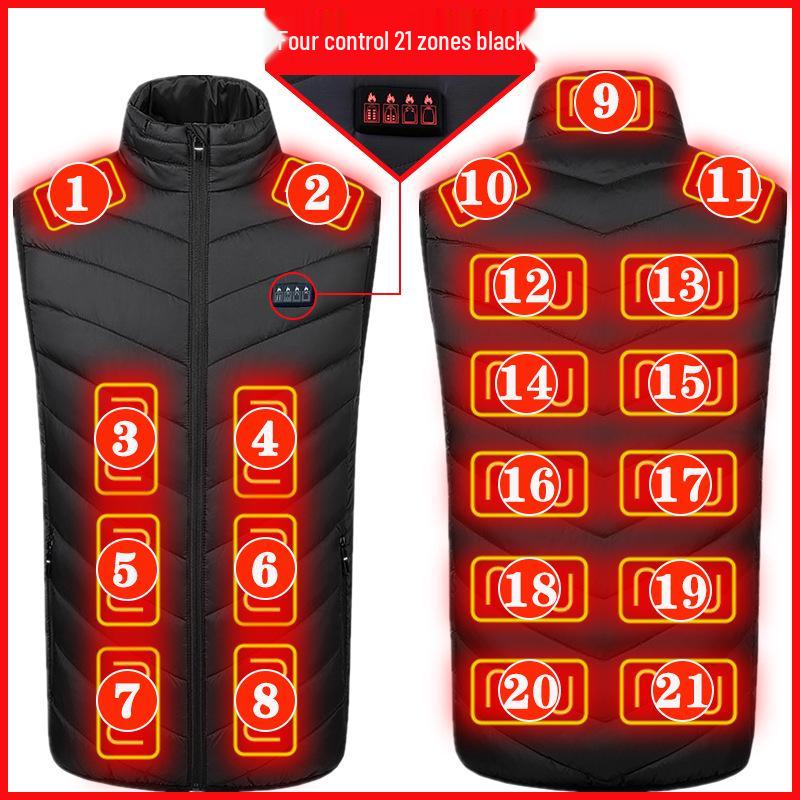 Men's Smart Heated Vest: Full Body Electric Heating with Constant Temperature