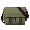 Herentas Retro Messenger Bag Canvas Tas Enkele Schouder Horizontaal Slijtvast Heren Commuter Tas Mode Schoudertas