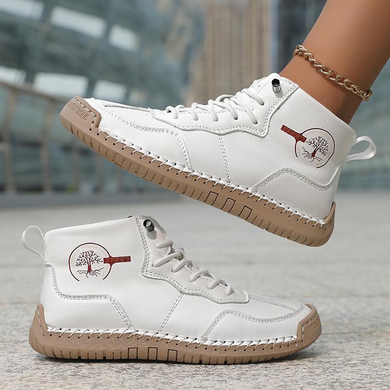 Women's Microfiber Casual Shoes Fashion Men's Driving Shoes Men's Lace Up Flat Shoes Comfortable Loafers